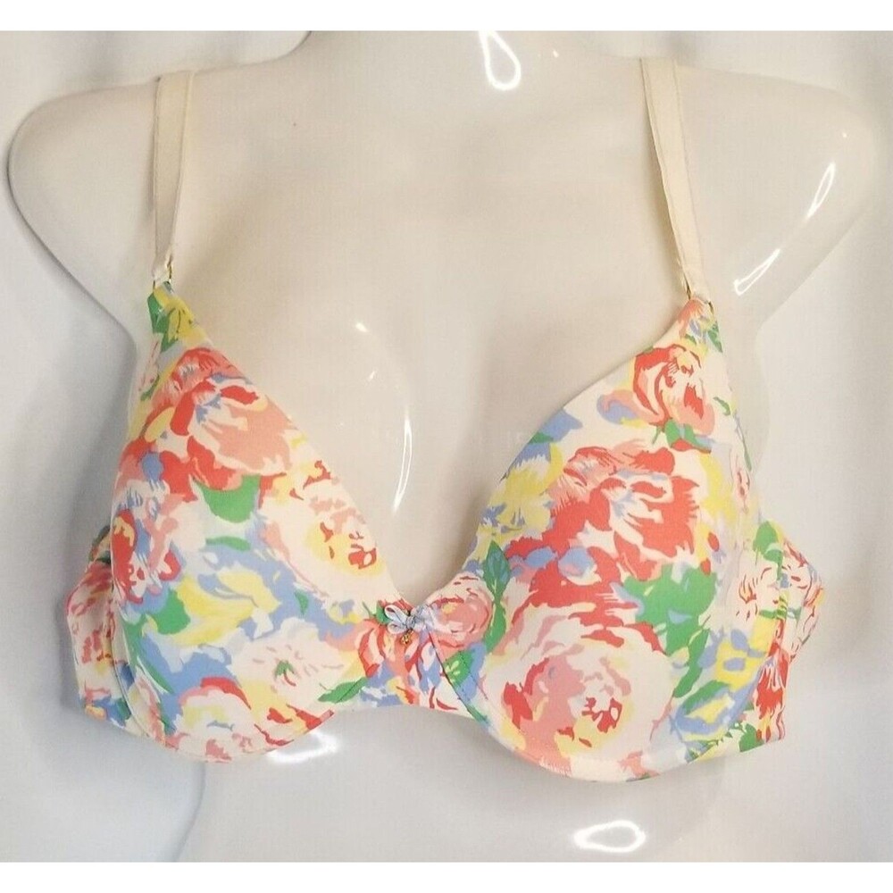 Soma Women's Bra Embraceable Floral Underwire Average Coverage Size 38C